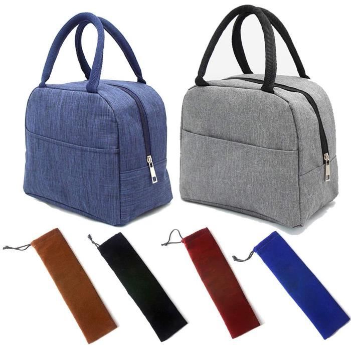 Panier Repasimpermeable Sac Isotherme Repas Portable 2pcs Bureau Lunch Bag 4pcs Pochettes De Transport En Paille Pour Pique 163 Cdiscount Puericulture Eveil Bebe