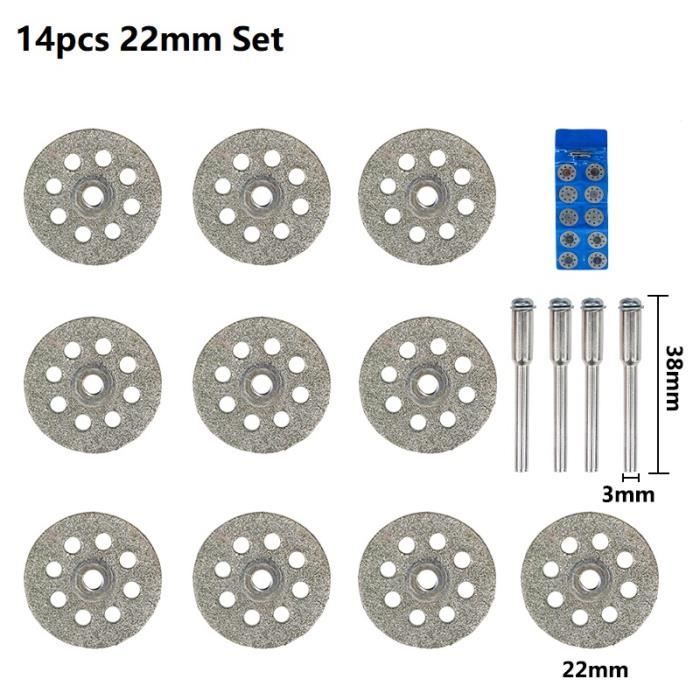 Kit 32 Pièces Disques De Coupe Pour Dremel - Diamant, HSS, Résine - Pour Bois, Métal, Pierre, Verre