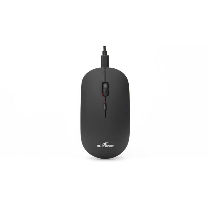 Souris Sans Fil – BLUESTORK – OFFICE 100 – 2.4G + Bluetooth – Rechargeable – PC/MAC – Noir