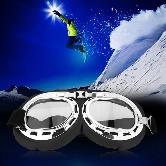 Masque - lunettes ski,masque de Ski pour femmes,lunettes de  neige,coupe-vent,pour l'extérieur,Protection UV,Sport- Black Silver -  Cdiscount Sport