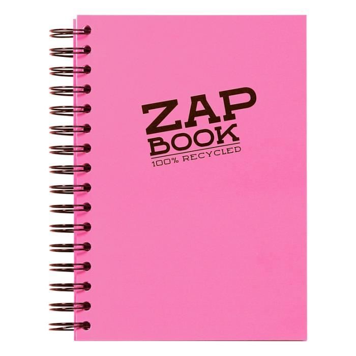 Carnet Croquis Zap Book Spirale A5 80g 160 Feuilles Coloris Aleatoire Vif Achat Vente Carnet De Notes Carnet Croquis Zap Book Spiral Cdiscount