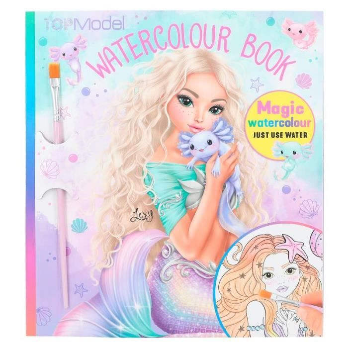 Livre D'Autocollants TOPModel Sirène - 26 Fond Marins + 4 Planches D'Accessoires - Dès 6 Ans