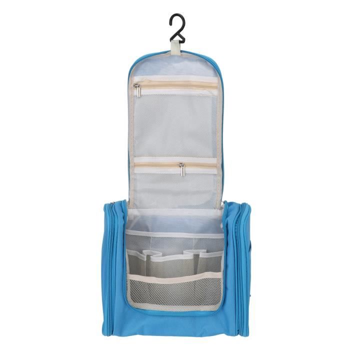 byepica Trousse de toilette de voyage en cuir synthétique marron pour