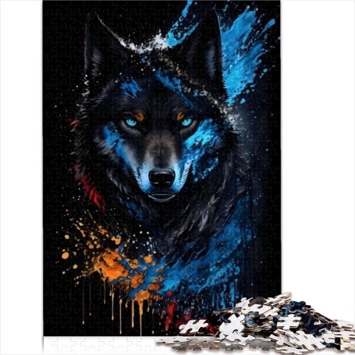 Adultes Enfants Puzzles 1000 Pièces Puzzles Timberwolves Puzzle Loup Famille Puzzles Éducation