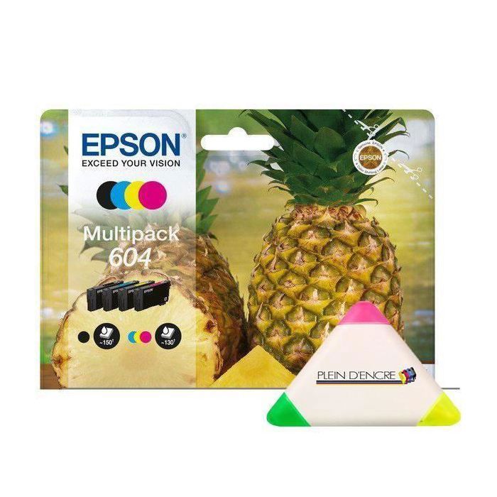 Pack 4 cartouches 604 Ananas pour imprimante Epson Expression Home XP ...