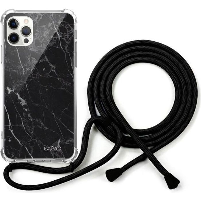 2ndSpring Coque avec Collier Compatible avec iPhone 12//12 Pro 6.1,Tour de Cou Lani/ère en Corde Pendentif Housse,Pink