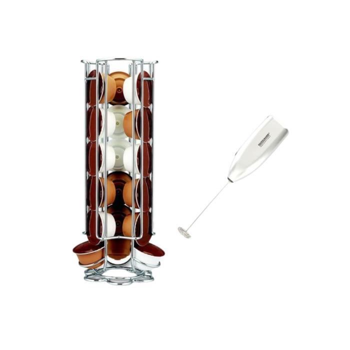 Ensemble à café avec porte capsules Dolce Gusto® et mousseur à lait FACKELMANN