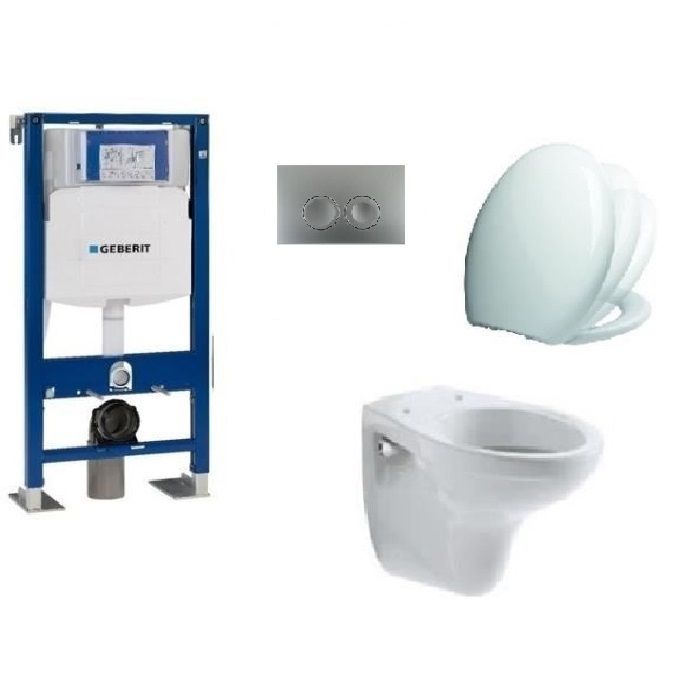 Norme Hauteur Evacuation Wc Suspendu Pack Complet Wc Suspendu Bati Geberit Pro Up100 Plaque Delta