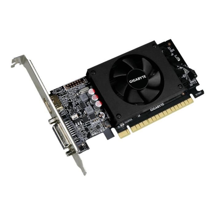 GIGABYTE Carte Graphique Nvidia Geforce GT 710 2Go DDR (GV-N710D5-2G)