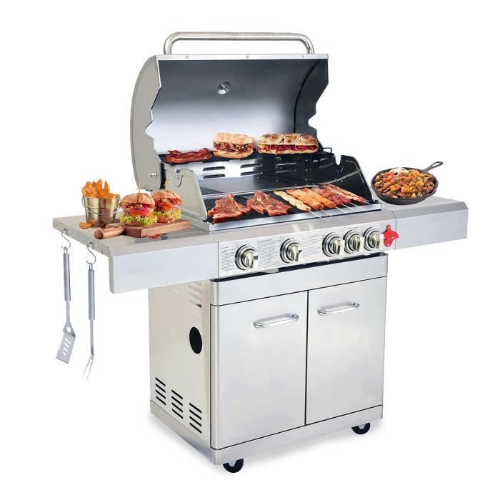 Greaden Bbq Grill Barbecue A Gaz Inox Phenix 17 5kw 4 Bruleurs 1