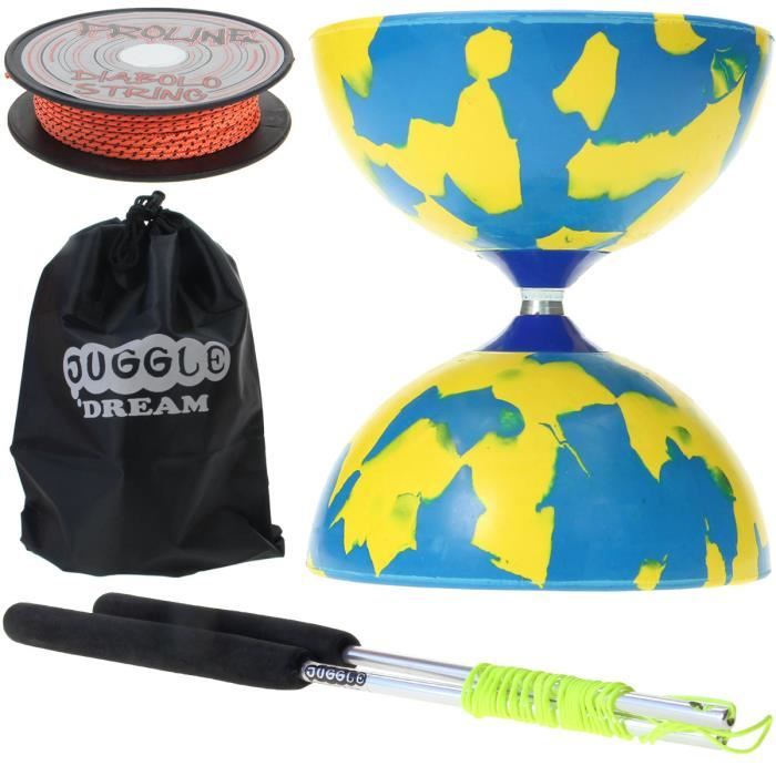 Pack Diabolo Astro bleu + Baguettes bois enfant Pack Diabolo Astro bleu + Baguettes bois enfant