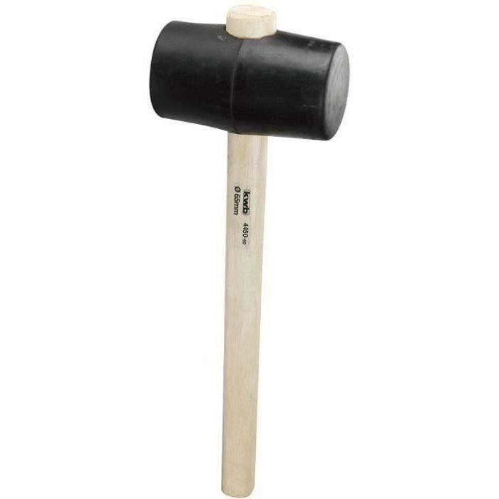 Maillet en caoutchouc noir 64mm