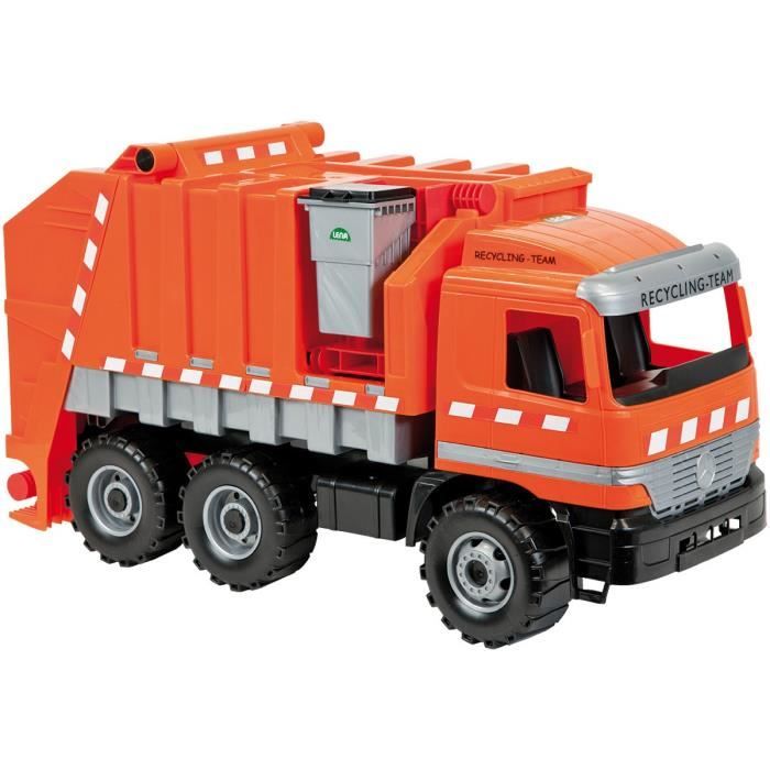 JOYIN Grand Camion Poubelle 40 Cm - Jouet à Friction Avec Lumières Et Sons - 3 Poubelles Et 30 Cartes