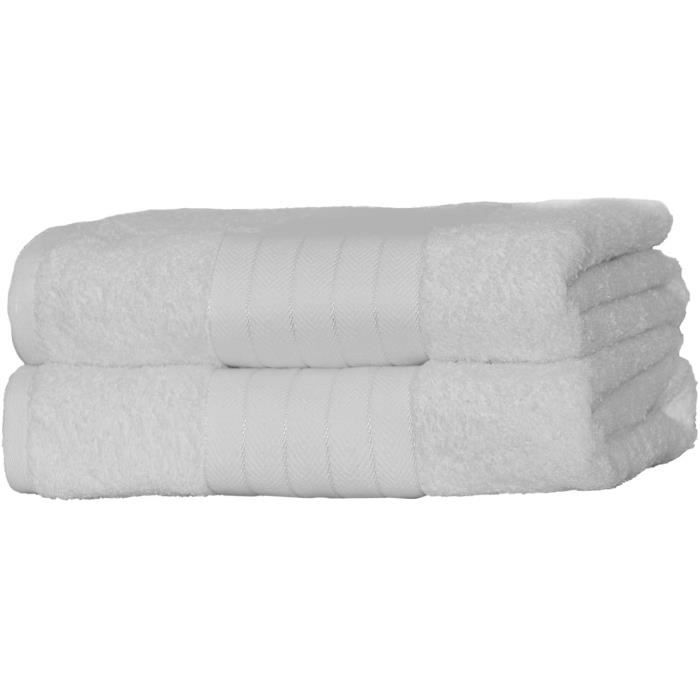 Set De 3 Serviettes De Bain Qrity 100% Coton - Serviettes Visage Et Mains Douces Et Absorbantes