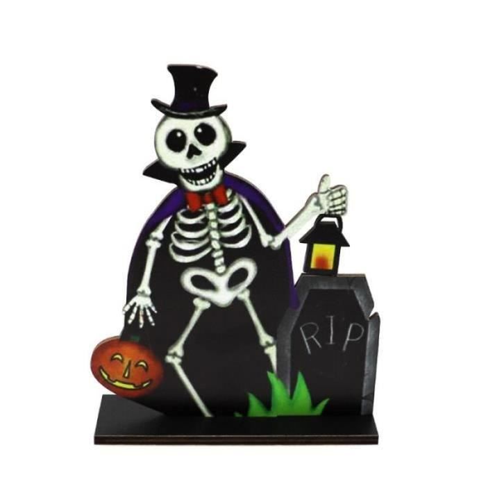 JOYIN Lanterne squelette d'Halloween en forme de poisson avec yeux LED