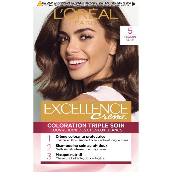 L Oreal Paris Excellence Creme 5 Chatain Clair 268 G Cdiscount Au Quotidien