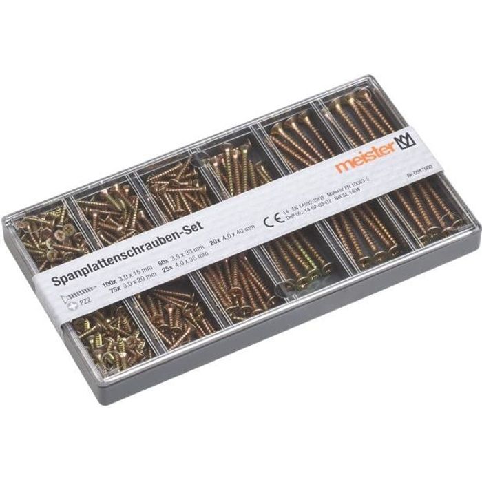 MEISTER Assortiment De Vis Cdiscount Bricolage