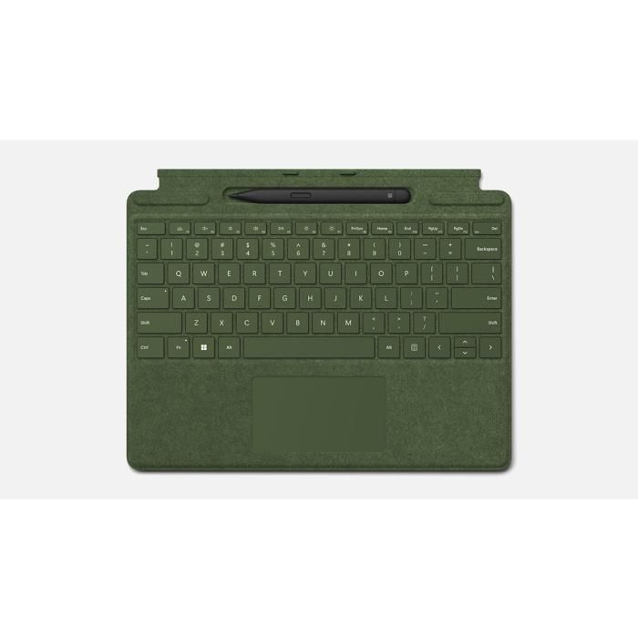 Clavier - Microsoft - Surface Pro X 8 et 9 - Vert forêt - Bluetooth - Avec stylet