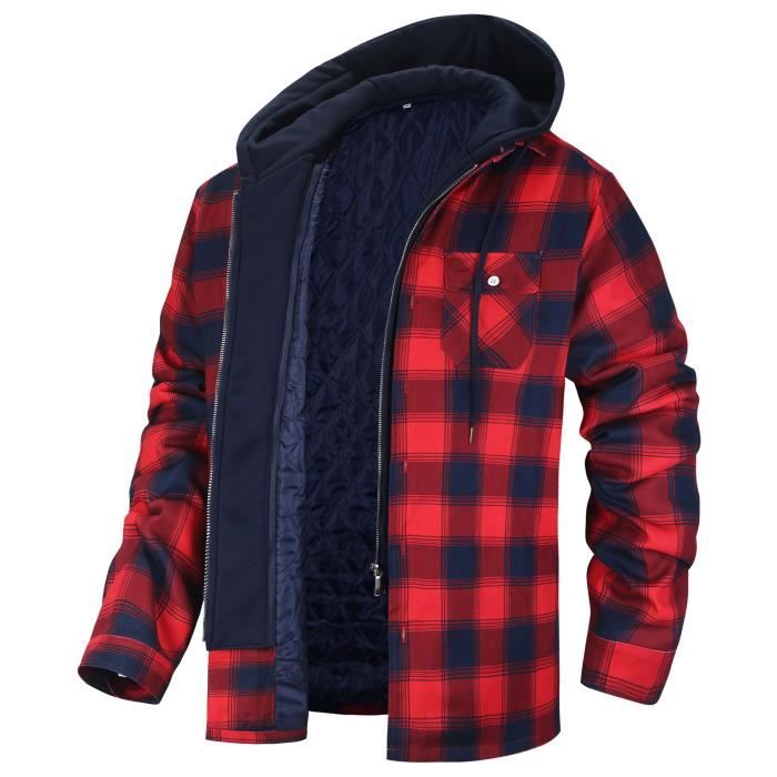 Chemise a capuche homme discount