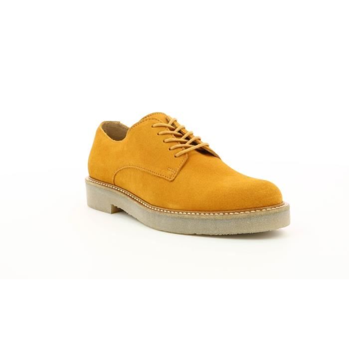 Derbies Femme Jaune Kickers Oxfork Confortable et styl Jaune
