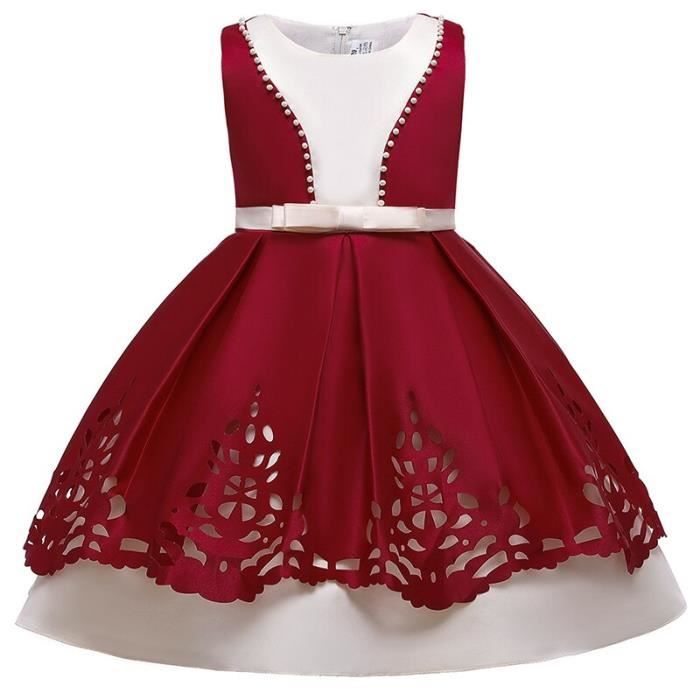Rouge Noel Filles Robe De Mariee Ete 3 10 Ans Fille Soiree Robes De Soiree Satin Impression Adolescents Enfants Robe De Princesse Rouge Rouge Achat Vente Jupe Cdiscount