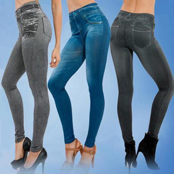Legging en jean femme new arrivals