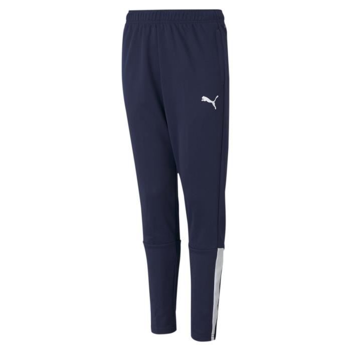 Pantalon enfant Puma teamLIGA Training bleu Marine blanc Bleu