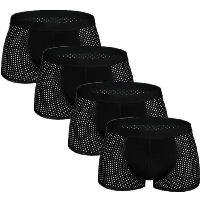 Boxer Maille Homme 4UFiT - Sous-vêtement Sport Respirant Avec Pochette 3D - Pour Sport Et Quotidien