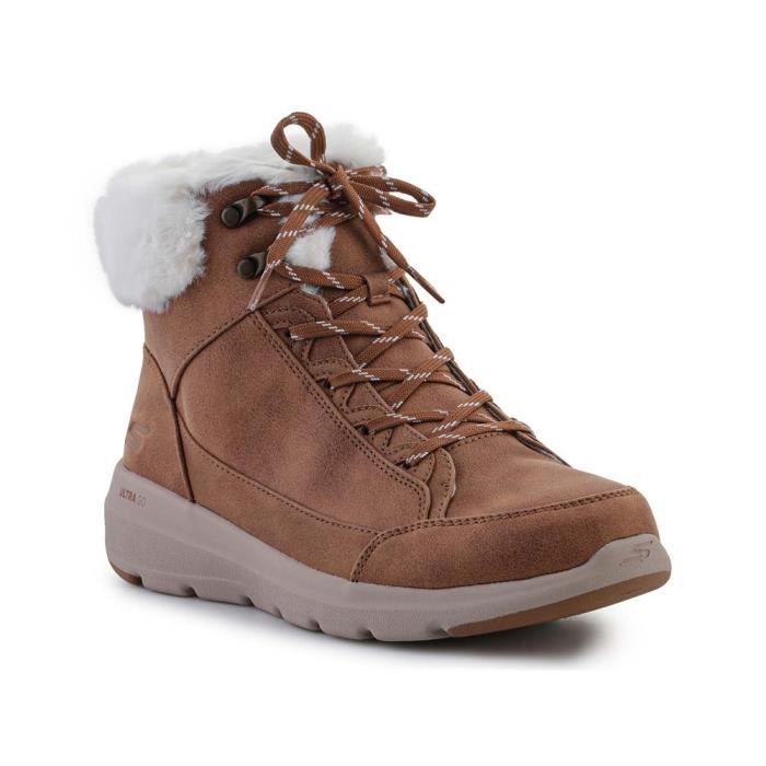 Chaussures SKECHERS Glacial Ultra Cozyly Marron Femme Adulte