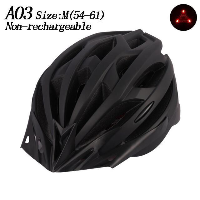1 Pc Casque De Vélo Lumières Avant Et Arrière Voyants D'Avertissement