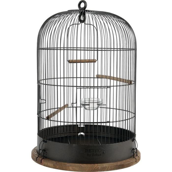 Cage pour oiseaux - ZOLUX - Lisette - Métal et bois - 38cm diamètre - 55cm hauteur