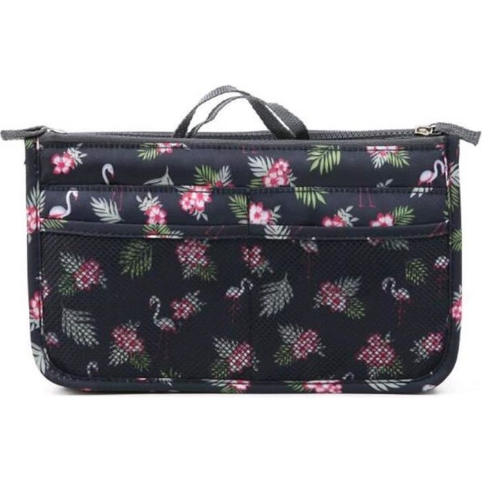 Organiseur de sac à main, Pochette Sac de Rangement intérieur pour Sac à Main ( ( Flamant rose #2 )