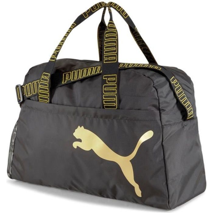 sac puma noir et or