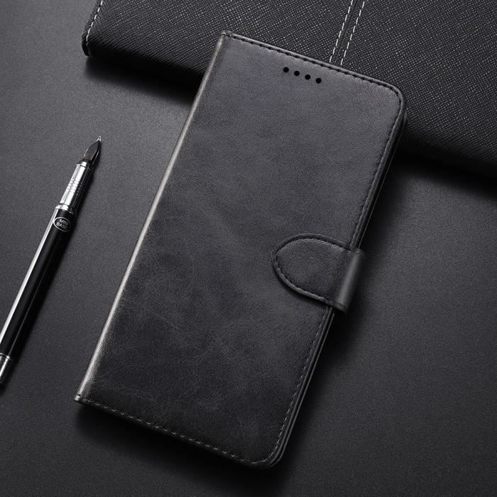 Housse Portefeuille 360° Pour Doogee BL12000 - Cuir Synthétique Noir - Neuf - Allemagne