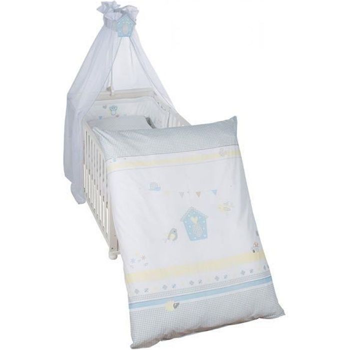 Roba Linge De Lit Bebe Wiesenglueck 4 Pcs Parure De Lit Couette Et Taie D Oreiller Tour De Lit Et Baldaquin Cdiscount Puericulture Eveil Bebe