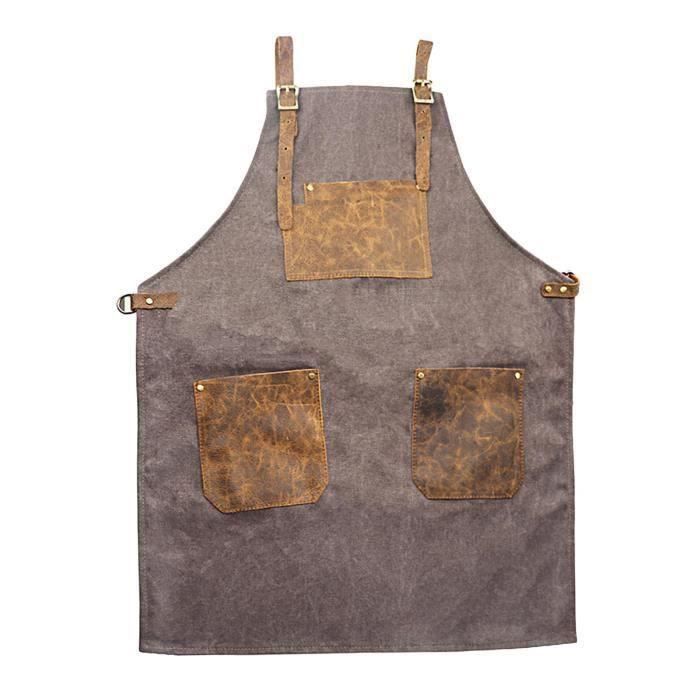Tablier en cuir suédé Florence par Aaron - tablier utilitaire robuste