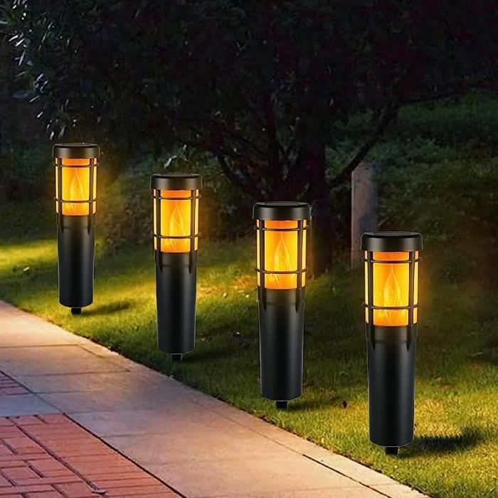 Pack] 3 x pierre lampe extérieure DEL luminaire solaire LED IP44 éclairage  jardin
