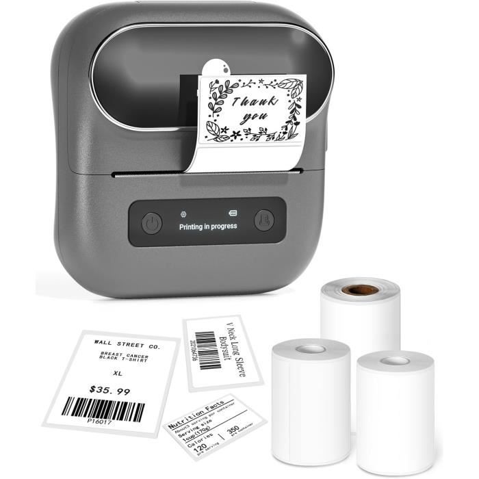 Phomemo M110 imprimante d'étiquettes thermiques Impresoras Portatil sans fil Portable sans encre BT imprimante d'étiquettes utiliser des étiquettes auto-adhésives papier  7