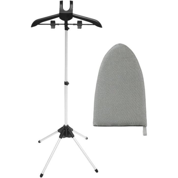 Porte-Vapeur Portable Pour Vêtements - Support Télescopique 84-160 Cm, Pliable Avec Gant Anti-Brûlure