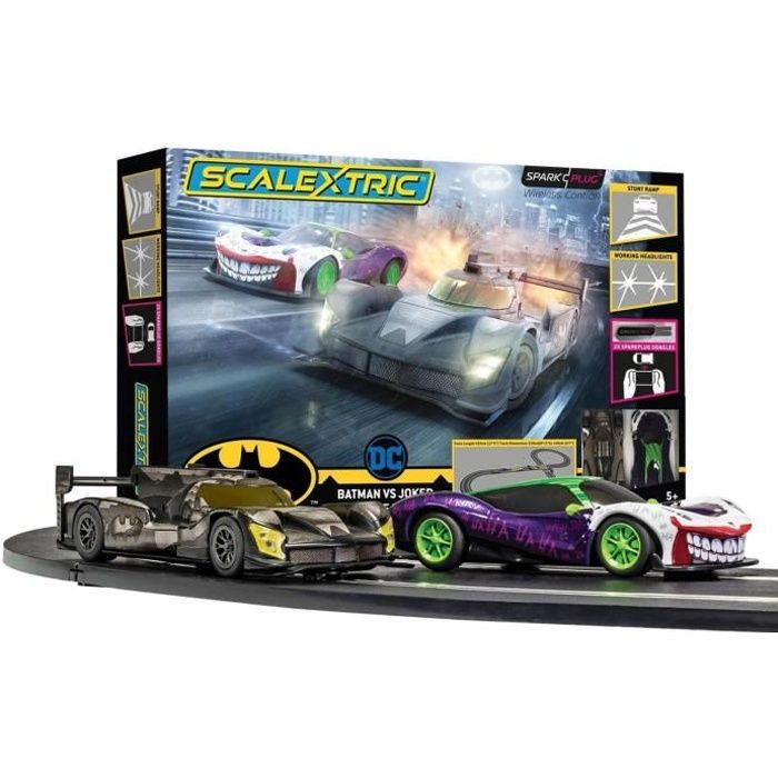 Circuit de voitures Scalextric Spark Plug - Batman - Joker - 532 cm - 1/32  - Jouet - Cdiscount Jeux - Jouets