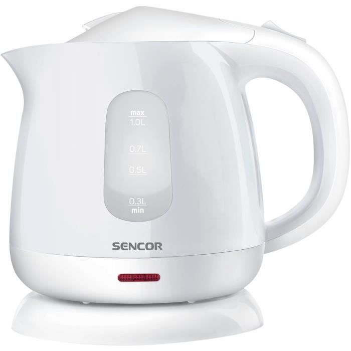 Bouilloire Électrique Sencor SWK 1010WH – 1L, 1100W, Résistance Cachée - vue 2