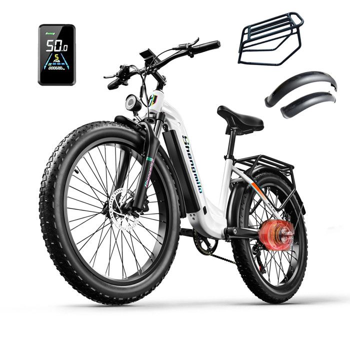 Shengmilo MX05 - Vélo électrique - E-Bike 26'' - électrique fat bike - Batterie Samsung 48V17.5 AH - 1000W Bafang - Gris