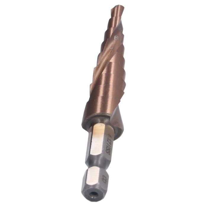 FINE-C -HSS CO M35 foret à cône étagé en métaltige hexagonale 4 32MM à rainure droite Broca FINE-C -HSS CO M35 foret à cône étagé en métaltige hexagonale 4 32MM à rainure droite Broca