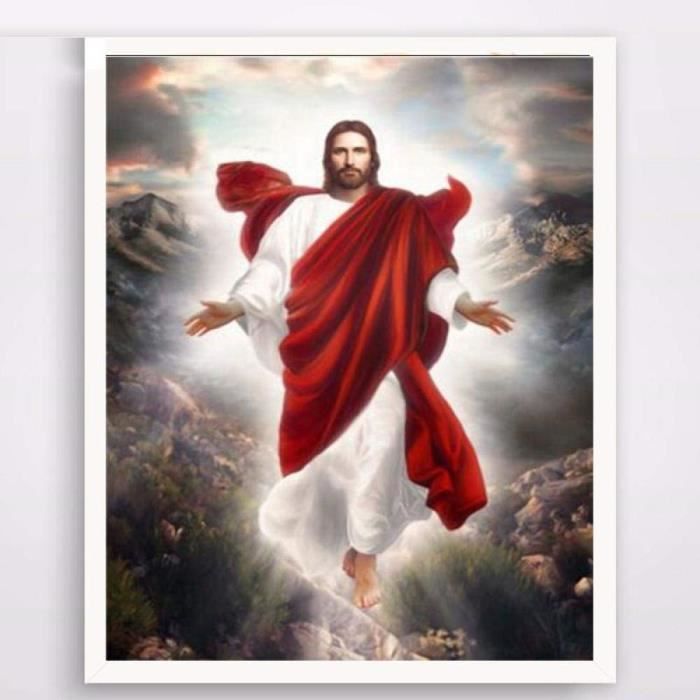 5d Bricolage Diamant Peinture Jésus Christ Diamant Broderie icônes  religieuses Point de Croix Autocollant Peinture Stras - Achat / Vente  tableau - toile - Cdiscount