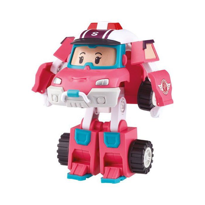 Figurine robot 10 cm - Silverlit – Robocar Poli – Véhicule Transformable Sandy 2-en-1