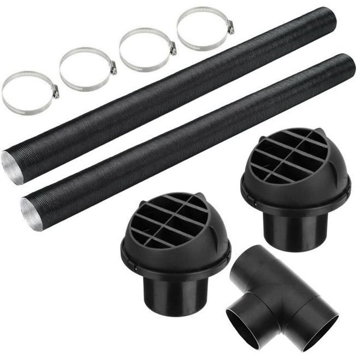 Liseng Kit Conduit Chauffage Voiture 60mm - Tuyau T Pièce Pinces Webasto Eberspacher