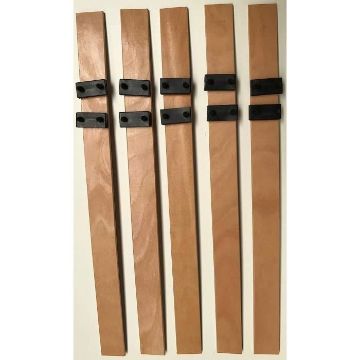 Doghe Per Reti Letto SCM Créations - Faggio 7 Strati, Lunghezza Regolabile 91-159 Cm, Larghezza 53 Mm, Spessore 8 Mm - Prodotto In Francia - 3