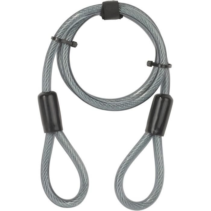 Câble antivol 5 mètres en Acier à Boucles 12 mm pour vélo