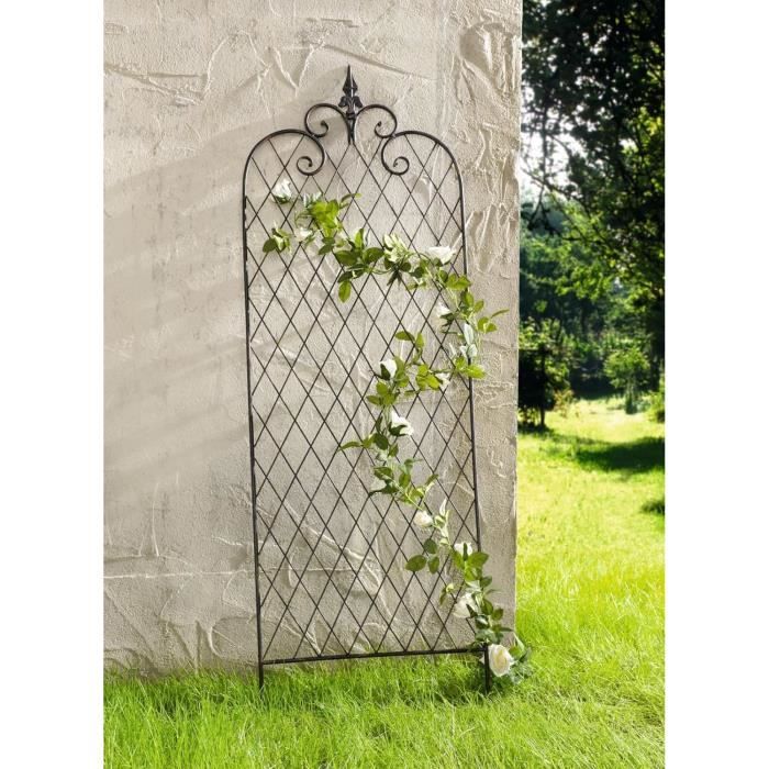 Piquet Jardin Bienvenue Dekoleidenschaft - 124 Cm - Métal Aspect Rouille - Avec Pluviomètre Verre - Décoration