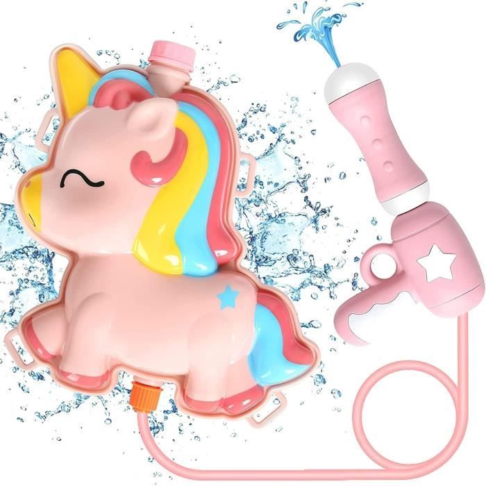 Pistolet à Eau à Dos JONEG – Réservoir 1,3L, 400 Tirs, Sangles Réglables, Sécurisé Pour Enfants 3-6 Ans, Idéal Pour Piscine Et Plage